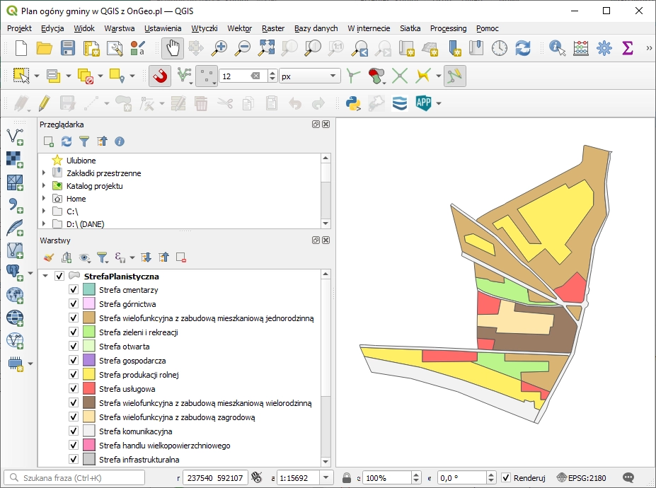 Szkolenie Plan Ogólny Gminy w QGIS